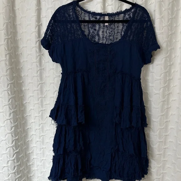 Free People Oversized Distressed Dress - Picture 1 of 6